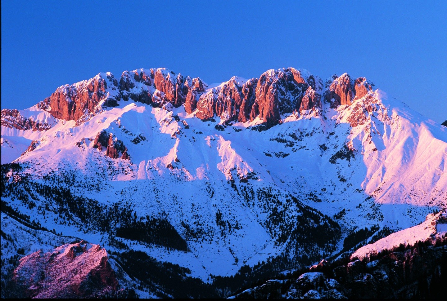 La Presolana al tramonto
